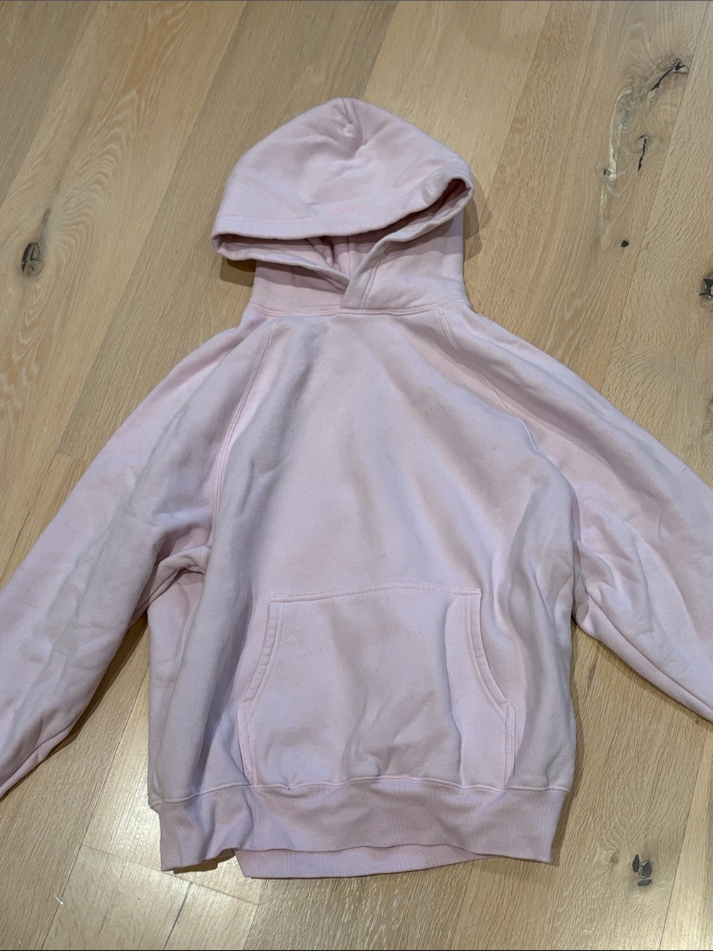 Aritzia Light Pink Pullover Hoodie